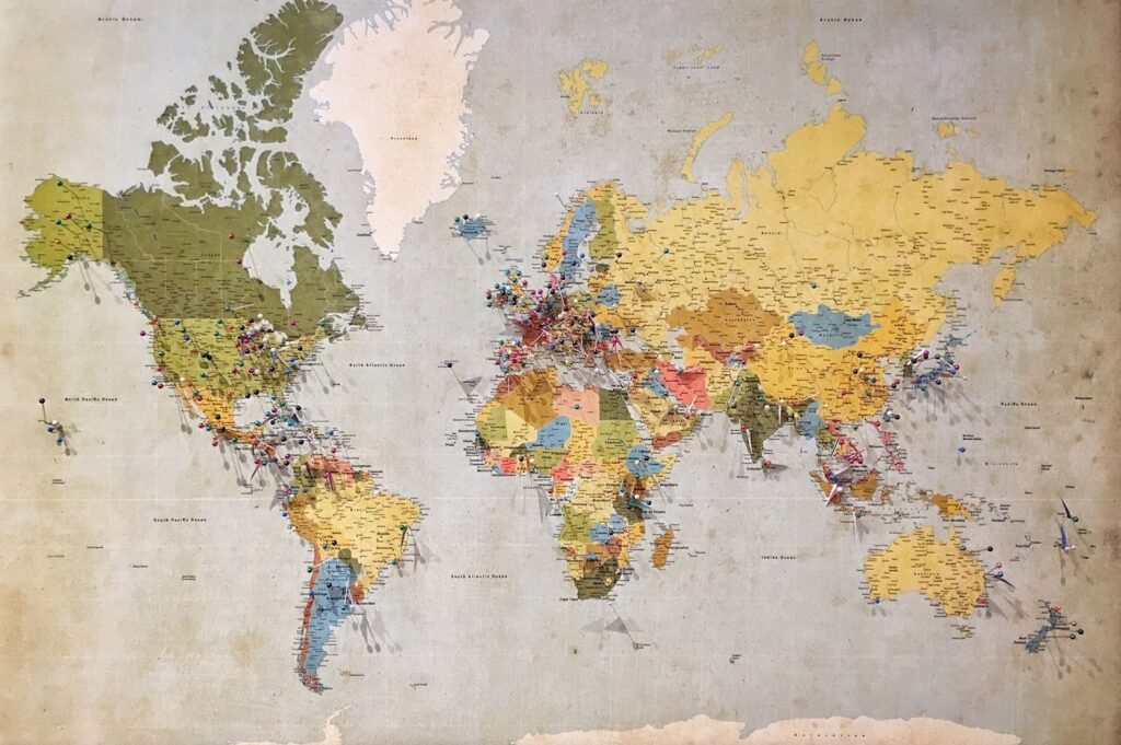 The Book of World Records World Map
